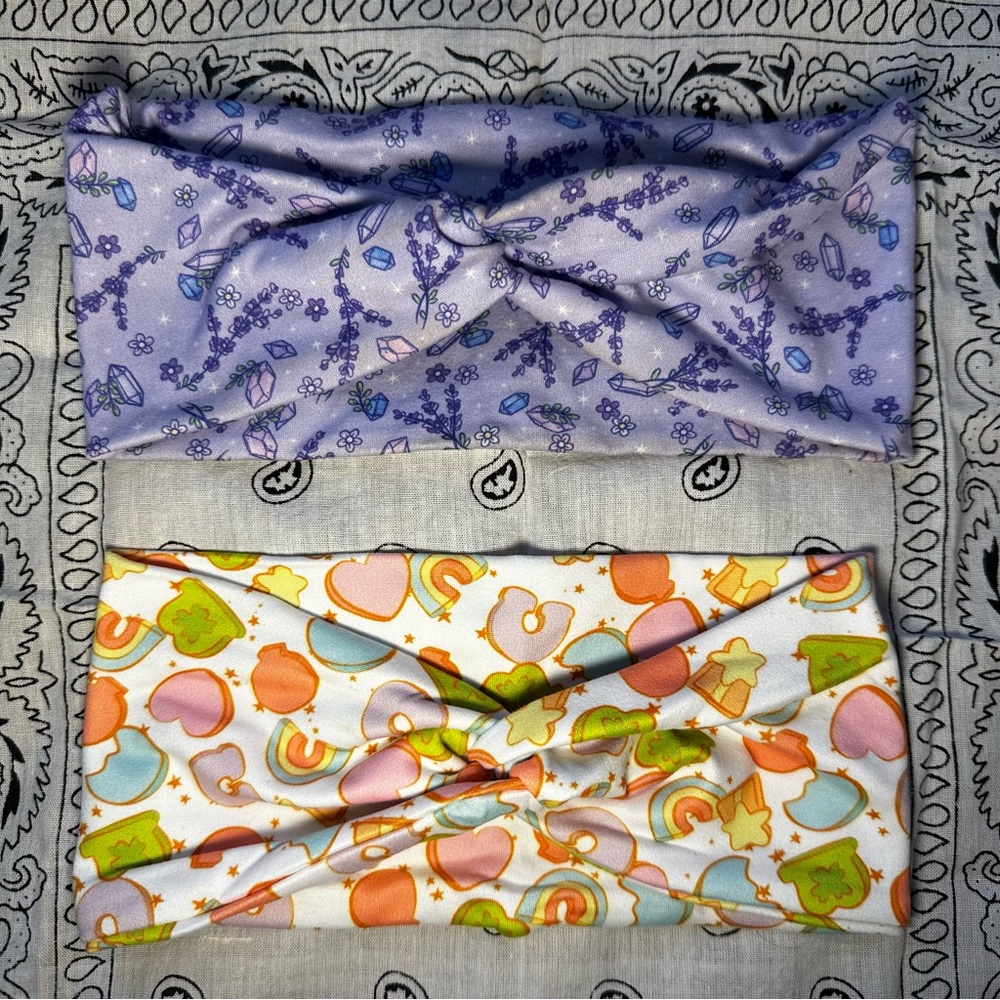 Cottagecore, Fairycore Colorful Twist Turban Style Headbands